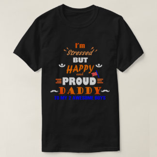 2男誇りを持ったの子のパパ Tシャツ