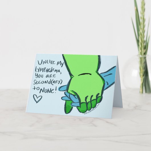 「2番目からなし」第2リンパ浮腫カード カード (正面)