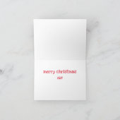 2番目に愛されている子供 - 面白い兄弟姉妹クリスマス カード (内部)