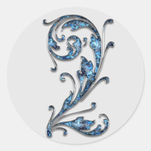 2番目のシールのモノグラム ラウンドシール (正面)