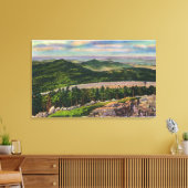 2番目のヘアピンの表示メモリアルHwyをオンにする キャンバスプリント (インサイチュ (リビング))