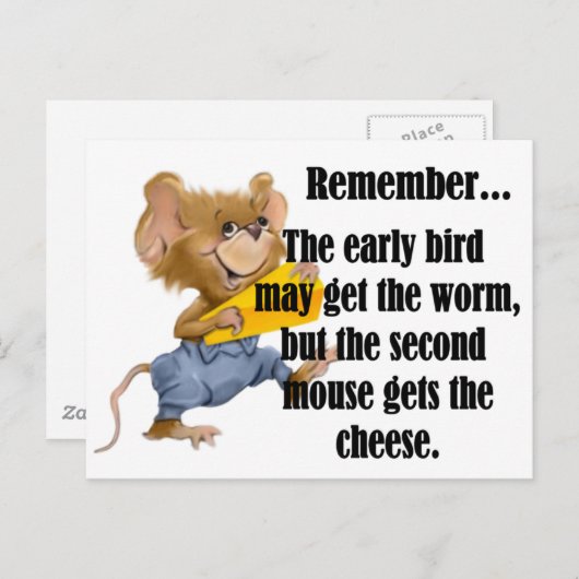 2番目のマウス ポストカード (正面/裏面)