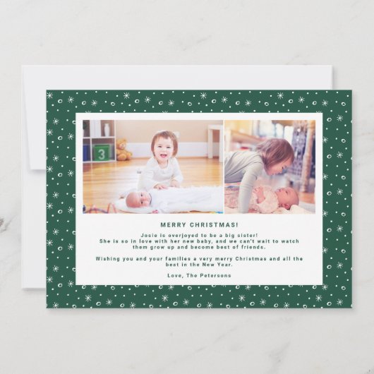 2番目のメリー出産の発表の詳細 案内状 (裏面)