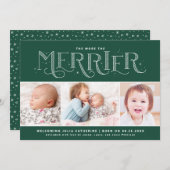 2番目のメリー出産の発表の詳細 案内状 (正面/裏面)