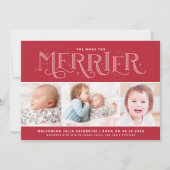 2番目のメリー出産の発表の詳細 案内状 (正面)