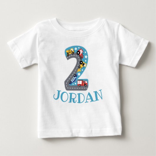 2番目の子供2番目の誕生日ベビーTシャツ ベビーTシャツ (正面)