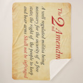 2番目の改正は、戦うには古すぎる、あまりにも誇りを持ったに走 シェルパブランケット (正面)