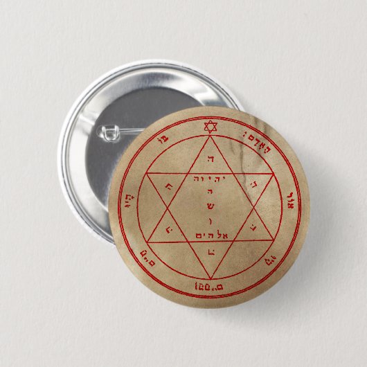 2番目の星形五角形の火星 缶バッジ (正面&裏面)