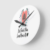 2番目の母への心からの賛辞 ラウンド壁時計 (傾斜)