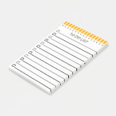 2番目の行う鉛筆リスト ポストイット (アングル)