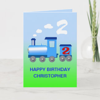 2番目の誕生日カードに名前を追加する カード