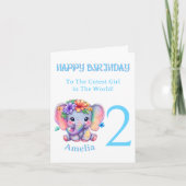 2番目の誕生日カード |テンプレートハッピーバースデーカード カード (正面)