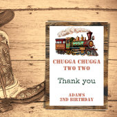 2番目の誕生日パーティーチャガチャッガツイン サンキューカード