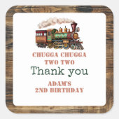 2番目の誕生日パーティーチャガチャッガツイン スクエアシール (正面)