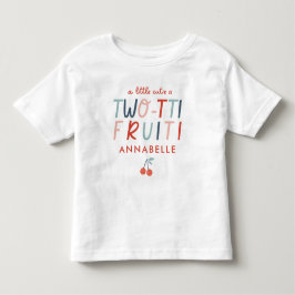 2番目の誕生日フルーツ赤い夏の子供のパーティーinv トドラーTシャツ
