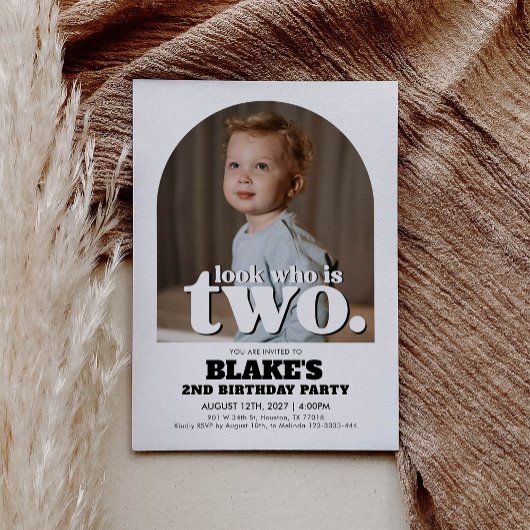 2番目の誕生日招待状ルックイフイフイフイ2招待状 招待状