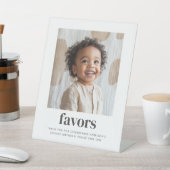 2番目の誕生日 – 正方形の写真の好意サイン 台座サイン (インサイチュ)