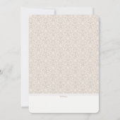 2番目ファンシーの結婚結婚式招待状を旋回 招待状 (裏面)