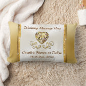 2番目結婚の結婚の老夫婦への贈り物 ランバークッション (ブランケット)