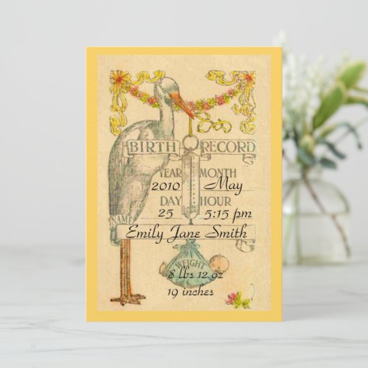 2発表はヴィンテージのスタイルの誕生の味方しました 案内状 (スタンド正面)