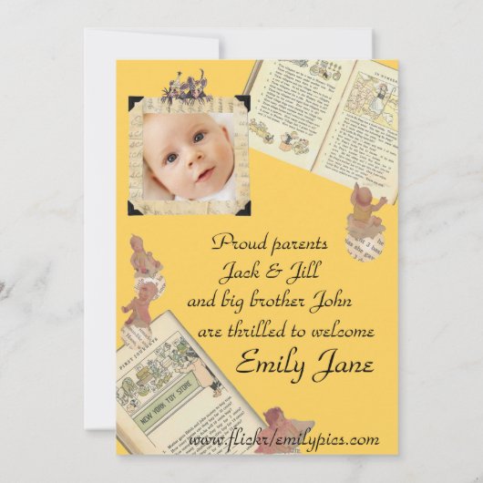 2発表はヴィンテージのスタイルの誕生の味方しました 案内状 (裏面)