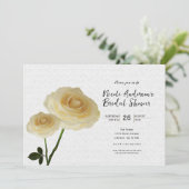 2白絵を描バラブライダルシャワー招待状 招待状 (スタンド正面)