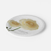 2白色彩の鮮やかバラエレガントブライダルシャワー ペーパープレート (アングル)