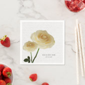 2白色彩の鮮やかバラナエレガントプキン スタンダードカクテルナプキン (インサイチュ)