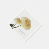 2白色彩の鮮やかバラナエレガントプキン スタンダードカクテルナプキン (角)