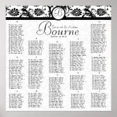 2白黒のうち#2の披露宴座席表 ポスター (正面)