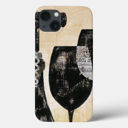 2眼鏡付きワインボトル Case-Mate iPhoneケース (裏面)