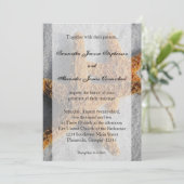 2砂の中の砂糖ヒトデ，ビーチ結婚式 招待状 (スタンド正面)