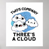2社が雲にかわいい天気予報を楽しむ ポスター (正面)