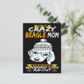 2私はビーグル熱狂するママ ポストカード (スタンド正面)