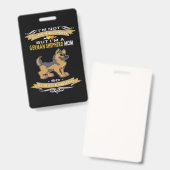 2私は女ではないすごいが、私はドイツの羊飼いの母である バッジ (正面＆裏面)