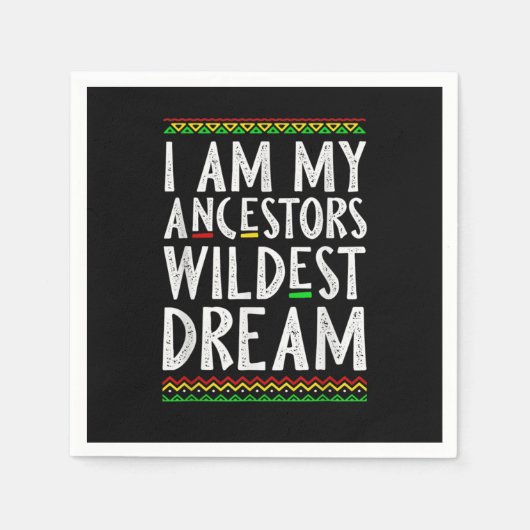 2私は私の先祖の夢の黒歴史モ スタンダードカクテルナプキン (正面)