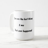 2私hea起こった最も最高のな事です コーヒーマグカップ (正面左)