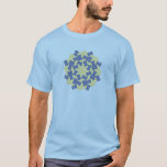 2種類の凹五角形の8回回転対称テセレーション Tシャツ<br><div class="desc">AmmannとBeenkerによって発見された8回回転対称テセレーションに基づいています．</div>