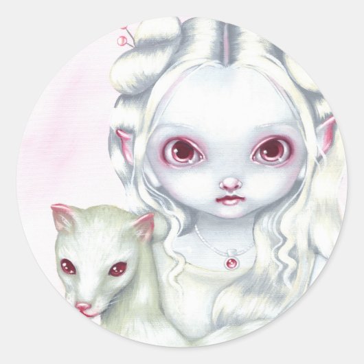 「2種類」ステッカー ラウンドシール (正面)