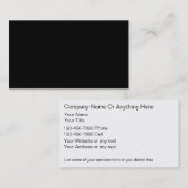 2空白の面名刺 名刺 (正面/裏面)