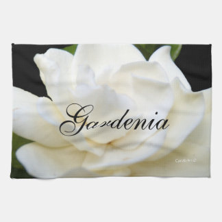 2純粋で白いGardenia キッチンタオル