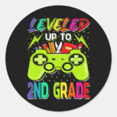 2級ゲーマーまで平準化新学期最初 ラウンドシール (正面)