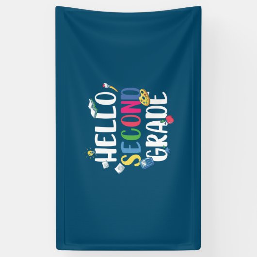 2級先生ハロー2級 横断幕 (縦)