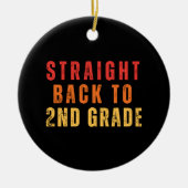 2級先生新学期レトロヴィンテージ セラミックオーナメント (正面)