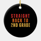 2級先生新学期レトロヴィンテージ セラミックオーナメント (裏面)