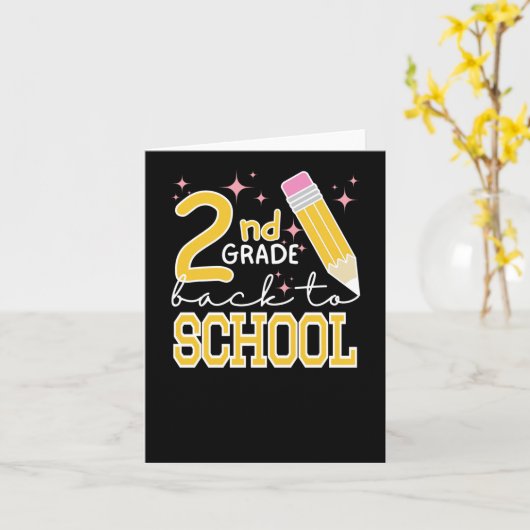 2級新学期 カード (黄色い花)