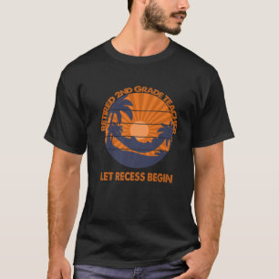 2級退職した2級先生トロピカル・レ Tシャツ