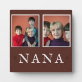 2素朴枚おばあちゃんパーソナライズされたプラーク フォトプラーク (正面)