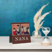 2素朴枚おばあちゃんパーソナライズされたプラーク フォトプラーク (インサイチュ)