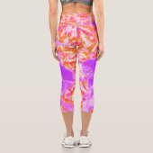 2紫とホットピンクの梅ハイビ熱狂するスカス カプリレギンス (裏面)